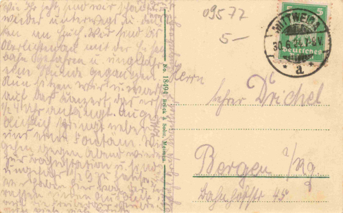 09577 Lichtenwalde Schloss im Zschopautal o 1924