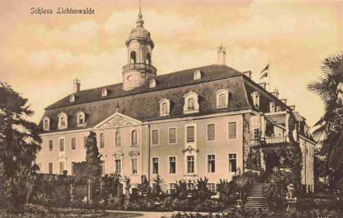 09577 Lichtenwalde Schloss Feldpoststempel Lazarett-Zug 10 * um 1915