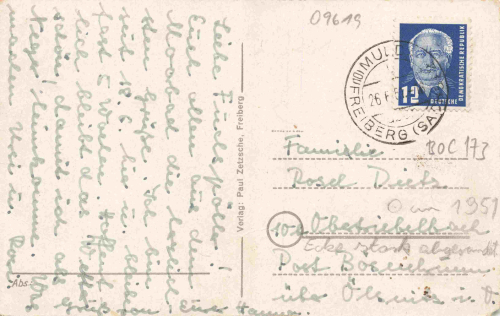 09619 Helbigsdorf Mulda Sachsen o 1951