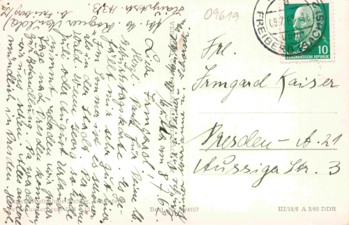 09619 Mulda Sachsen Mehrbildkarte o 1962