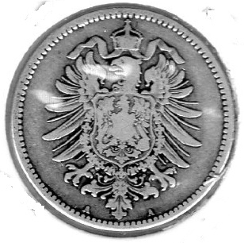 1 Mark 1873 A silver coin Empire