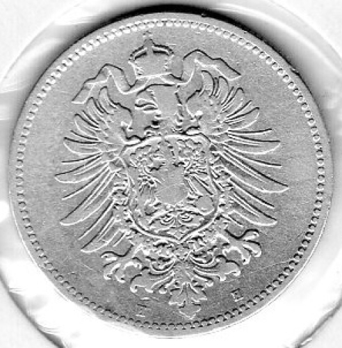 1 Mark 1874 H Kaiserreich Silbermünze