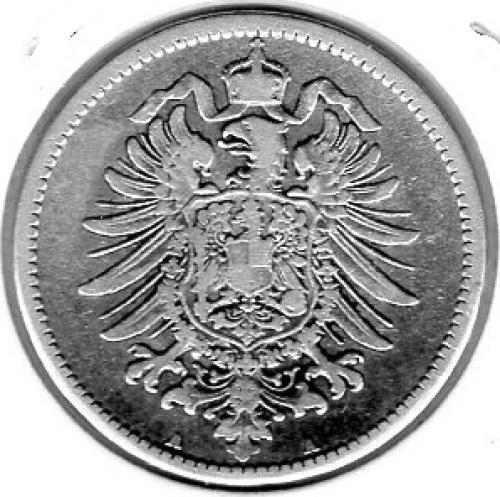 1 Mark 1875 A Deutsches Reich Silbermünze