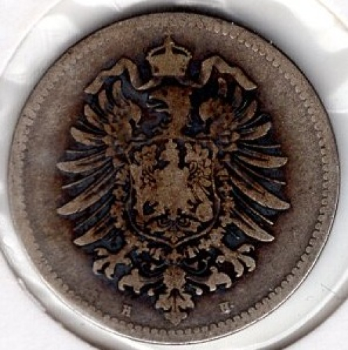 1 Mark 1875 H Imperial Silver Coin
