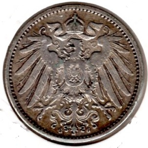 1 Mark 1896 G German Empire Silver Coin