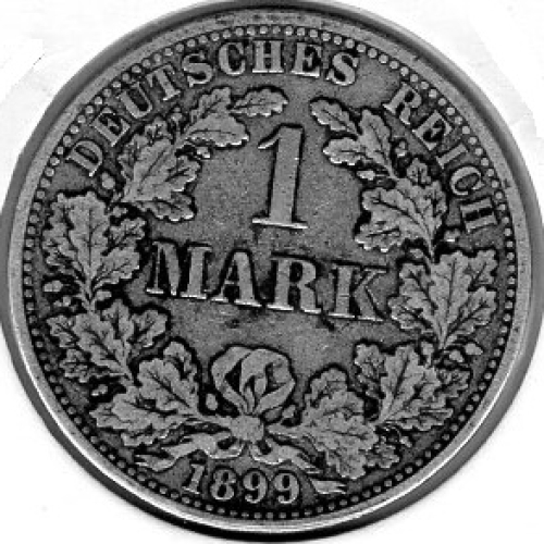 1 Mark 1898 A German Empire Silver Coin