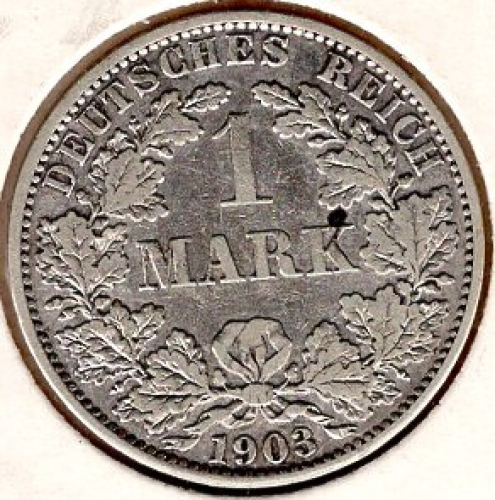 1 Mark 1903 A German Empire Silver Coin