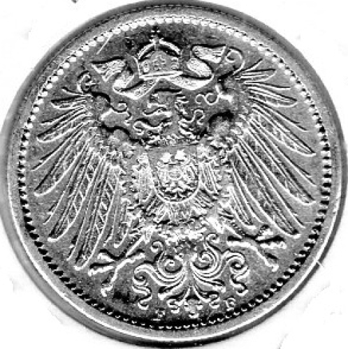 1 Mark 1903 D German Empire Silver Coin