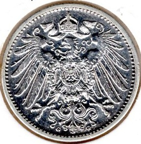 1 Mark 1903 D German Empire Silver Coin