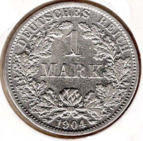 1 Mark 1903 D German Empire Silver Coin