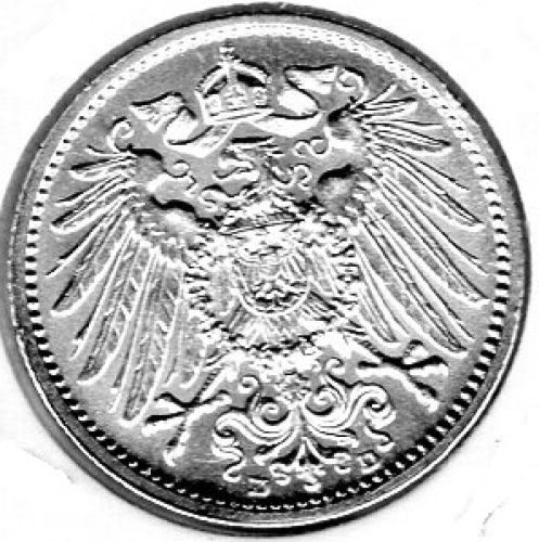 1 Mark 1906 A German Empire Silver Coin