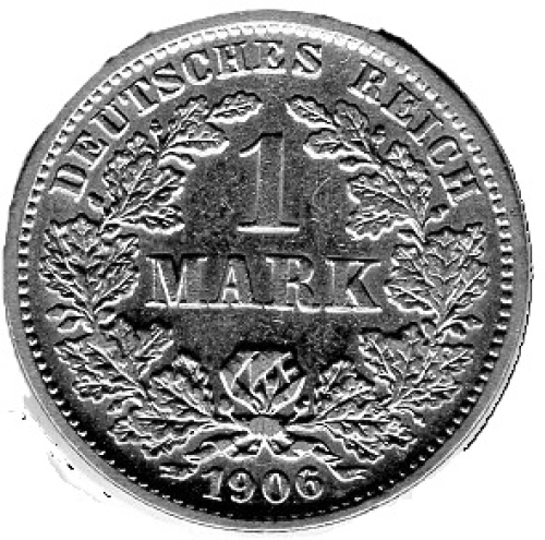 1 Mark 1906 J Deutsches Kaiserreich Silbermünze  Erhaltung !!!!