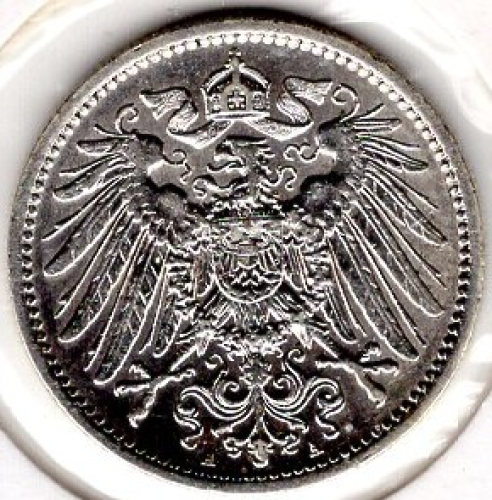 1 Mark 1911 A German Empire Silver Coin