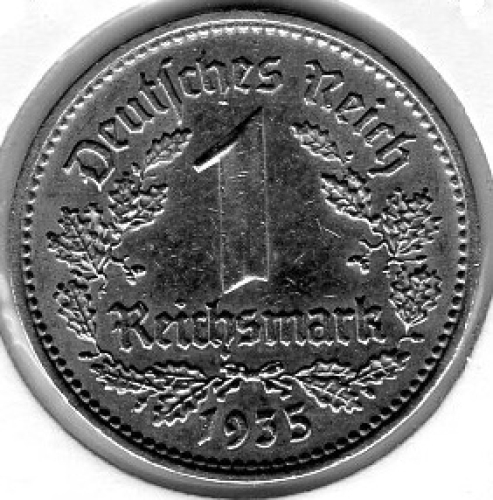 1 Reichsmark 1935 J Drittes Reich