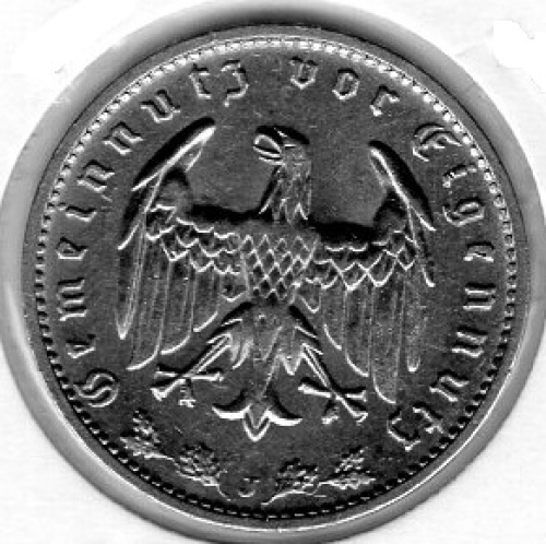 1 Reichsmark 1937 J Drittes Reich
