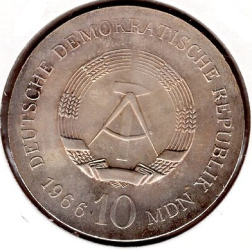 10 Mark GDR 1966 Friedrich Schinkel