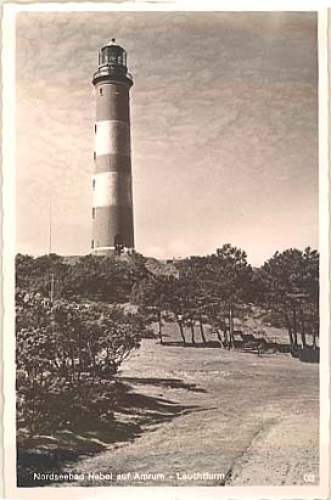 Nebel lighthouse Amrum * around 1940