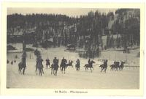 St. Moritz Switzerland horse racing * approx. 1920