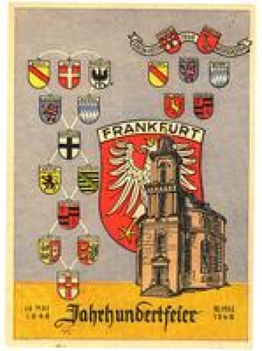 Frankfurt Main Centenary, May 18, 1948, special postmark May 17, 1948