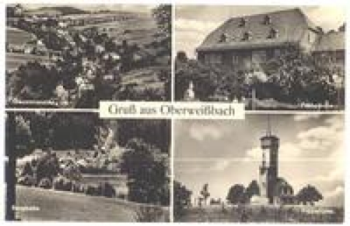 98744 Oberweißbach Froebelhaus and mountain railway * approx. 1960