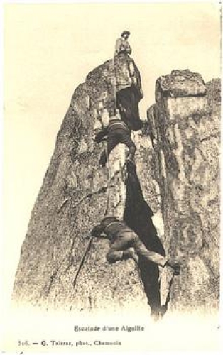 Bergsteiger in den franz. Alpen * ca. 1910