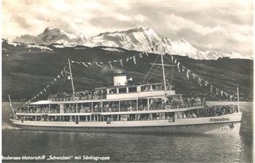 Lake Constance motor ship "Schwaben" * around 1960