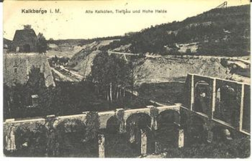 15562 Kalkberg old lime kilns civil engineering and high stockpile o 7.9.1921