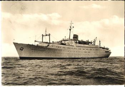 Passagierschiff MS "Völkerfreundschaft" Schiffspoststempel, 1964