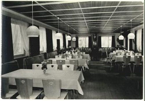 23872 Groß Stieten animal breeding restaurant, interior view * approx. 1975