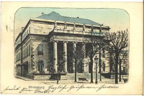 Strassburg Elsaß Theater  o 9.9.1905
