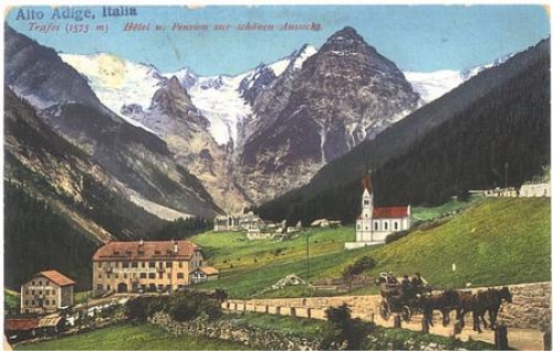 Trafoi Hotel und Pension zur schoenen Aussicht o 17.7.1925