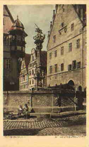 Rothenburg Tauber St. Georgsbrunnen *ca. 1925