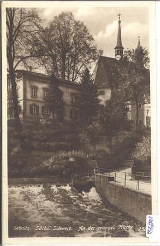 01855 Sebnitz Evangelical Church * 22.3.1927