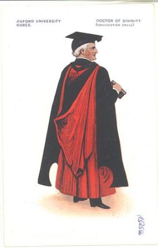 Oxford University Roben Doctor of Divinity Studentica * ca. 1920