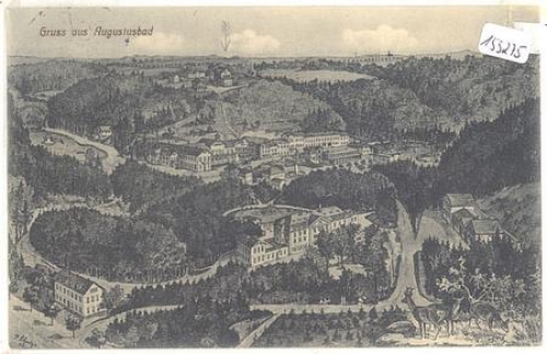 01454 Liegau-Augustusbad, greetings from ... Litho o May 26, 1914