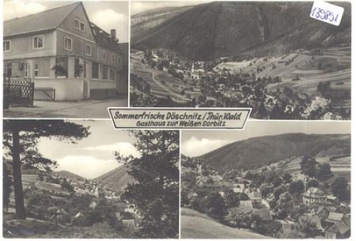 07429 Doeschnitz Gasthaus zur Weissen Sorbitz o 18.9.1972