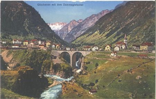 Goschenen mit dem Dammagletscher * ca. 1930