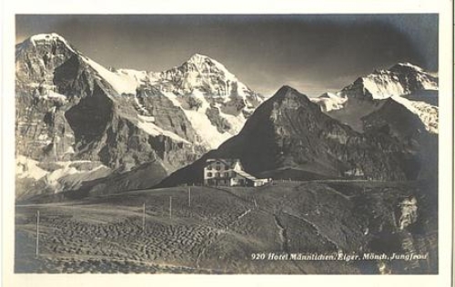 Eiger Moench Jungfrau Hotel Maennlichen *ca. 1920