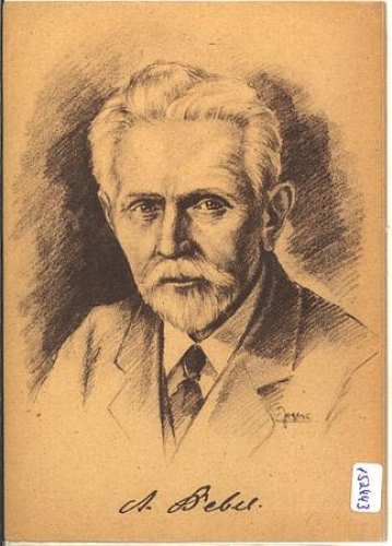 August Bebel, artist card Jagers, * approx. 1930