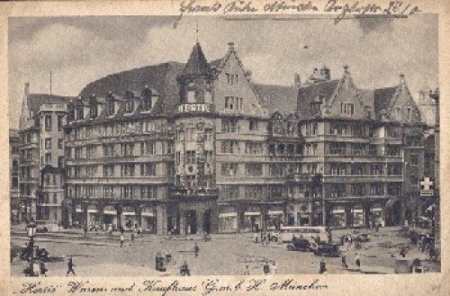 Munich, Hertie goods and department store gebr. 1/20/1944