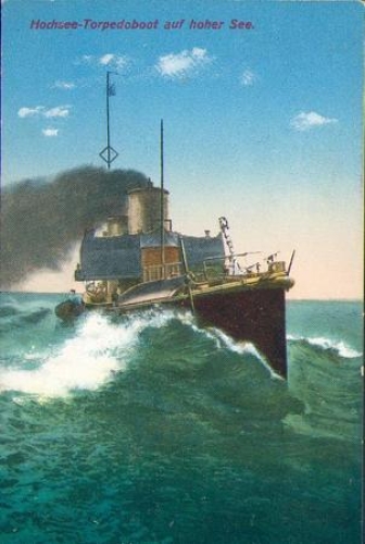 German Naval Ship Mail Command of the XV Torpedo Boat Half Flotilla Schnellboot V 181 on AK 07.12.1914