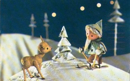 Sandmann DFF als Skifahrer *ca. 1969