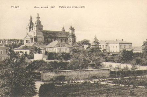 Poznan, Archbishop's Palace, o 1.6.1908 Poznan military training area