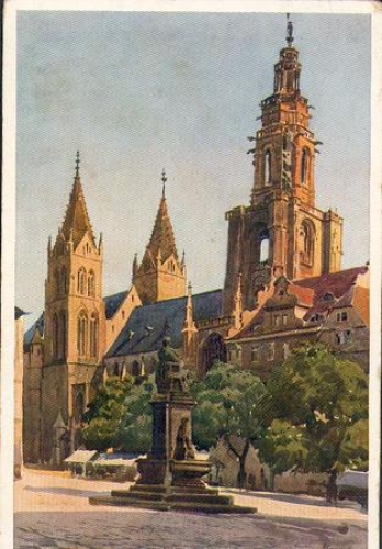Heilbronn Kilianskirche artist card Marshal o 1915