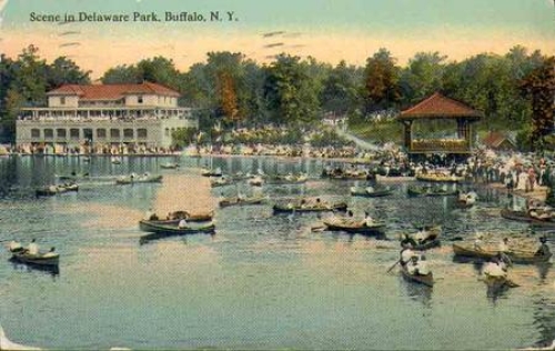 Buffalo New York  Scene in Delaware Park, o 7.7.1912