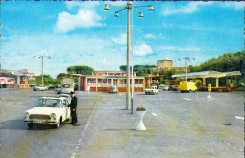 Flensburg German-Danish border crossing point Krusau Customs * around 1960