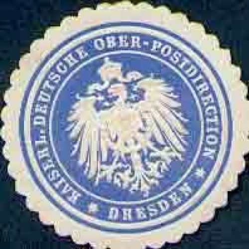 Dresden Kaiserl. German Oberpostdirektion seal mark