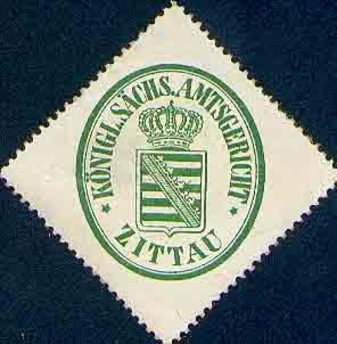 Zittau Königlich Sächsisches Amtsgericht Siegelmarke