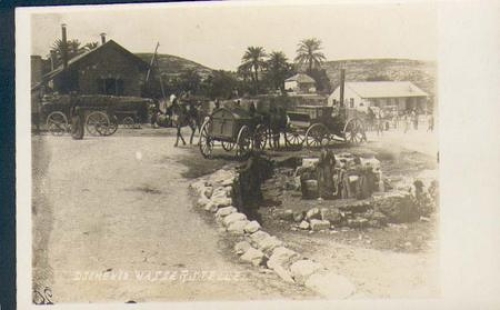 Dschensn water point real photo postcard WW1 * approx. 1917