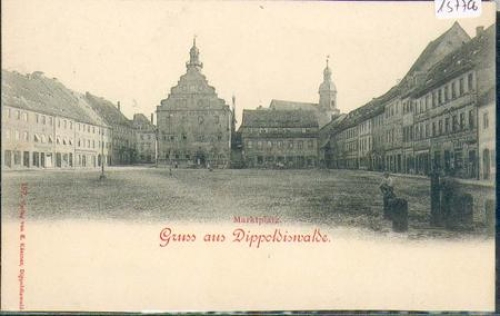 01744 Dippoldiswalde Marktplatz *ca. 1900